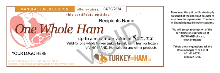 Ham Gift Certificate